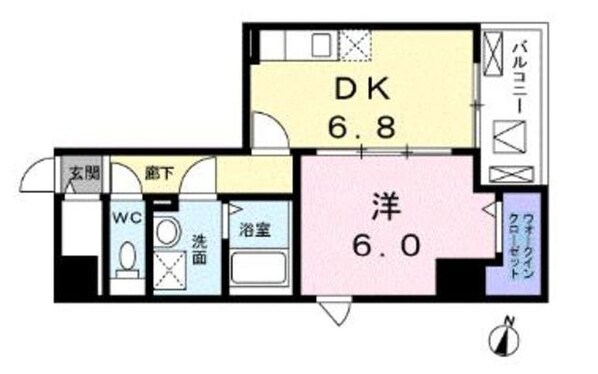 インテルノ芦花の物件間取画像